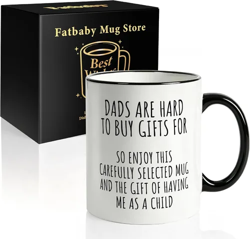 Miniatura 7 de Fatbaby Taza de café divertida para papá, cumpleaños humorístico, Día del Padre, Acción de Gracias, Navidad, regalos para papá, no tienes niños