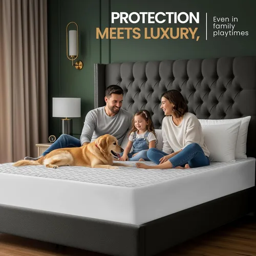 Miniatura 6 de Utopia Bedding - Protector de colchón impermeable tamaño California King, funda de colchón premium de tela 3D Air suave, se ajusta hasta 17 pulgadas