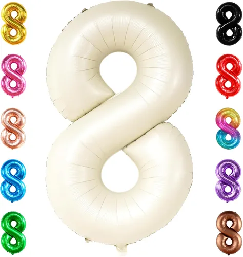 Miniatura 178 de Globo gigante plateado del número 0 de 40 pulgadas – Globo Mylar del número 0 Globo plateado 0 para decoraciones de fiesta Globo plateado