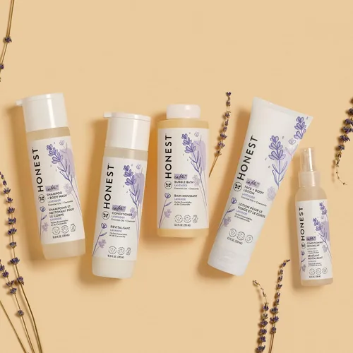 Miniatura 8 de The Honest Company Champú para bebés, gel de baño y acondicionador duo, limpieza 2 en 1, sin silicona, derivado de forma natural, aroma calmante