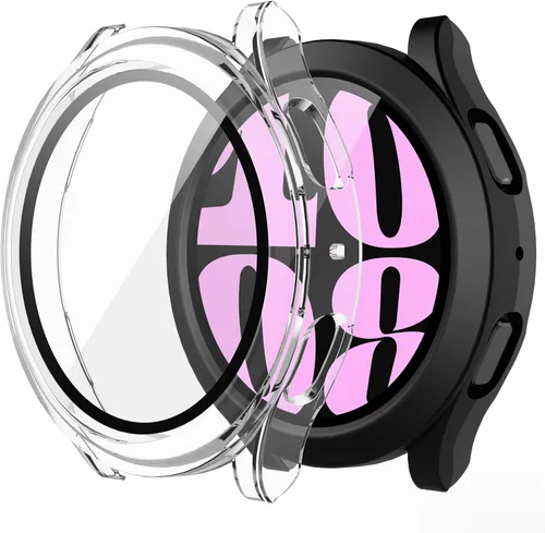 Miniatura 24 de Misxi - Juego de 2 fundas rígidas de policarbonato con protector de pantalla para Samsung Galaxy Watch 5 Galaxy Watch 4 de 40 mm, funda ultradelgada