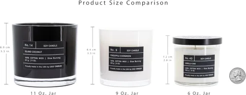 Miniatura 5 de Lulu Candles Sexy Man Vela perfumada de lujo en tarro de soja Vertida a mano en los Estados Unidos Altamente perfumada y duradera