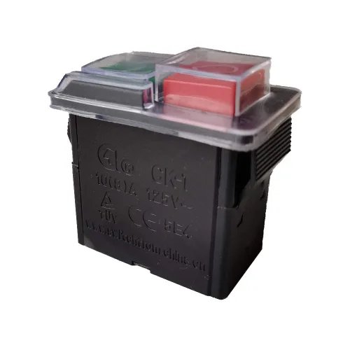 Miniatura 7 de CK-1 Interruptores electromagnéticos On-Off Interruptor de botón impermeable para taladro de banco y máquina de muela abrasiva 10 (8) A CA 125V