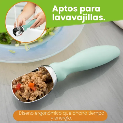 Miniatura 7 de Spring Chef - Cuchara de helado de metal resistente - Cuchara de helado apta para lavavajillas - Pala de helado comercial - Utensilios de cocina