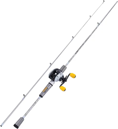 Miniatura 2 de Combos de caña de pescar giratoria y carrete Sougaiyang con manillas vacías de grafito de 2 piezas para pesca de bass Casting con diestros
