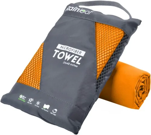 Miniatura 17 de Toalla de microfibra Rainleaf perfecta para viajes y gimnasio y camping. Secado rápido - Super absorbente - Ultra compacta - Liviana. Adecuada