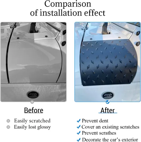 Miniatura 5 de Bentolin Cowl Body Armor - Cubierta exterior con recubrimiento en polvo, compatible con Jeep Wrangler JK Rubicon Sahara X Off Road Sport Unlimited