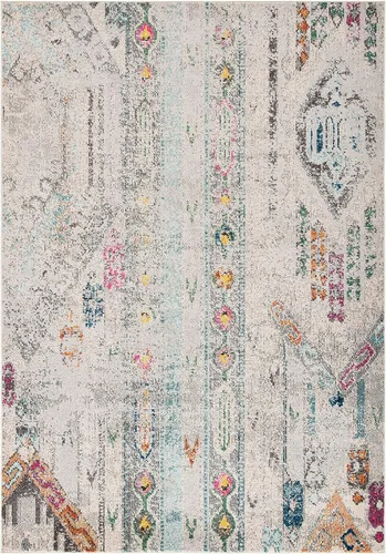 Miniatura 18 de SAFAVIEH Madison Collection - Alfombra decorativa de 2 pies 2 pulgadas x 4 pies, verde y naranja, diseño tribal envejecido, no desprende pelusa