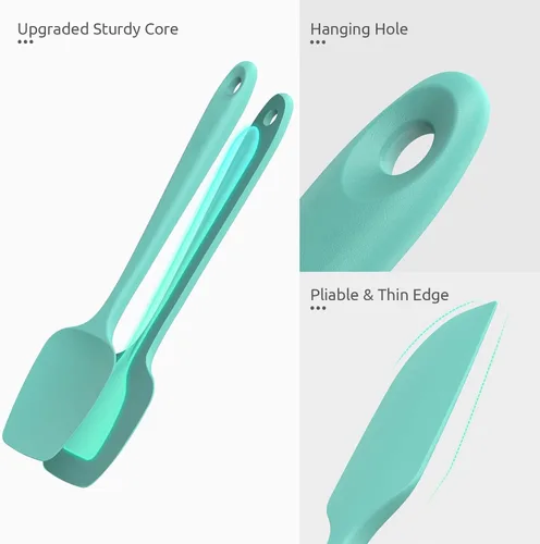 Miniatura 7 de U-Taste Espátulas de silicona resistentes al calor de 600ºF: Raspador de horneado de silicona flexible de grado alimentario, utensilios de cocina