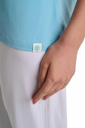 Miniatura 5 de Coolibar Camiseta de manga corta Morada Everyday UPF 50+ para mujer, protección solar