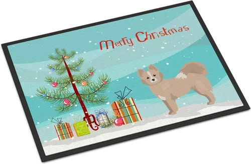 Miniatura 100 de Caroline's Treasures CK3799MAT Akita Shepherd - Tapete de árbol de Navidad de 18 x 27 pulgadas, tapete para puerta delantera, interior y exterior