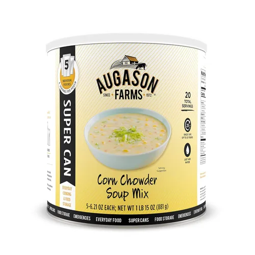 Miniatura 10 de Augason Farms Mezcla para sopa cremosa de brócoli con queso, suministro de comida de emergencia, comidas diarias, 38 porciones