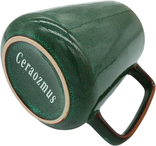 Miniatura 8 de Tazas de cerámica grandes para café, 24 onzas, diseño de asa extra grande, taza extra grande para té y café para oficina y hogar, apta