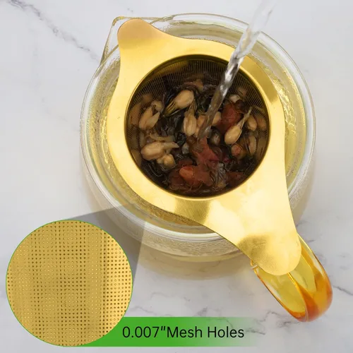 Miniatura 5 de Cesta infusora de té de acero inoxidable, filtro de té con colador pequeño y tapa, difusor de té para té suelto, experiencia superior de preparación