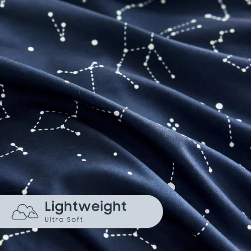 Miniatura 5 de Wake In Cloud - Juego de funda de edredón de constelación, astrología espacial de galaxia celestial para adolescentes, niños y niñas, ropa de cama