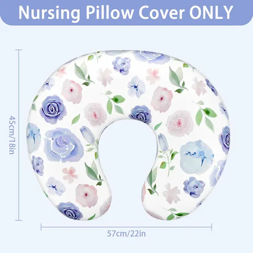 Miniatura 3 de TANOFAR Funda de almohada de lactancia, funda de almohada elástica y extraíble, ultra suave, se adapta perfectamente a la funda de almohada