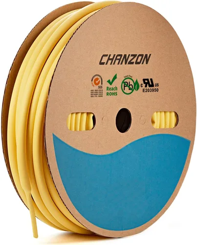 Miniatura 34 de Chanzon - Tubo termorretráctil de relación 3:1, 1-1/4" (30mm), grado marino, con revestimiento adhesivo impermeable, rollo de 4 pies