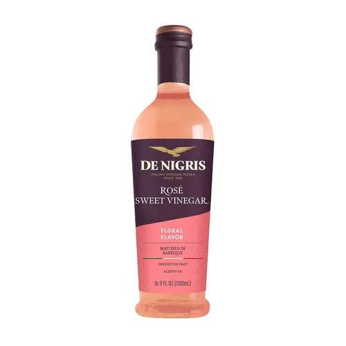 Miniatura 6 de De Nigris Excellence Line Vinagre de vino tinto dulce Roseoro, 8,5 oz (8.5 fl oz) con vinagre balsámico de Módena Italia, condimento agridulce