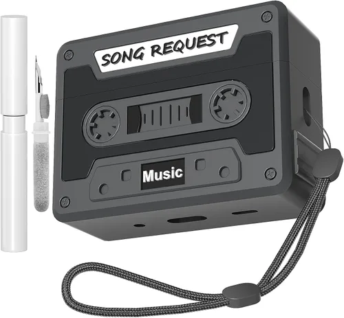 Miniatura 8 de Funda de cinta de casete a prueba de golpes para Airpods de 2ª generación, fundas de silicona para auriculares compatibles con Airpods Pro 2 Rojo
