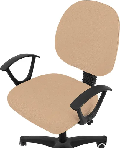 Miniatura 27 de Smiry - Fundas de asiento elásticas para silla de oficina con diseño jacquard, desmontables, lavables, antipolvo, protectores para cojines de silla