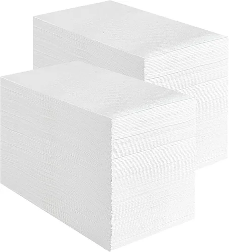 Miniatura 10 de Vplus Paquete de 200 unidades de toallas de invitados de calidad premium desechables, servilletas de cena suaves y absorbentes, servilletas