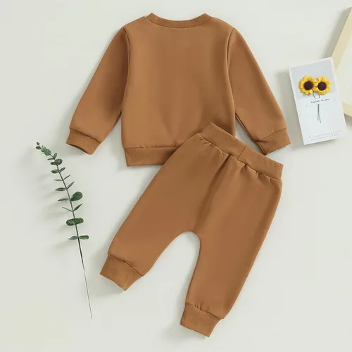Miniatura 24 de Conjunto de sudadera con estampado para bebé y niña, sudadera larga para otoño e invierno