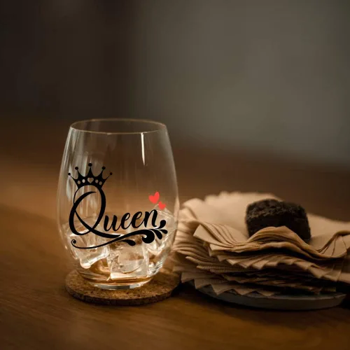 Miniatura 7 de Perfectinsoy Divertida copa de vino de reina, regalo único de reina para hermanas, mujeres, novia, ella, esposa, amiga, despedida de soltera