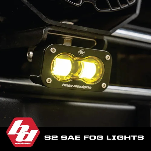 Miniatura 2 de Baja Designs S2 SAE Auxillary Fog Light Pod, 2 PCS LED Spot (Clear)