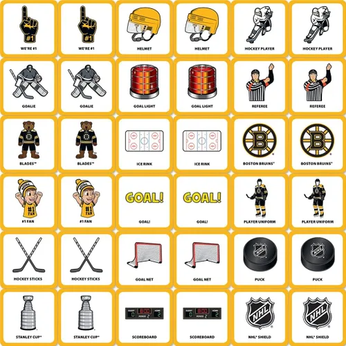Miniatura 5 de MasterPieces Juego de cartas a juego de imágenes de los Boston Bruins con licencia oficial de la NHL para niños y familias