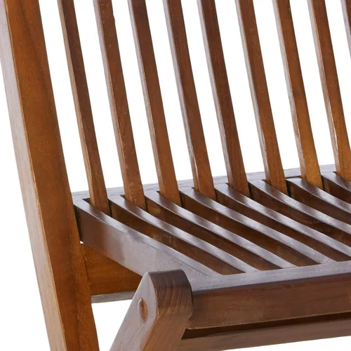 Miniatura 4 de ALATEAK Juego de sillas plegables de madera para interiores y exteriores (2 sillas)