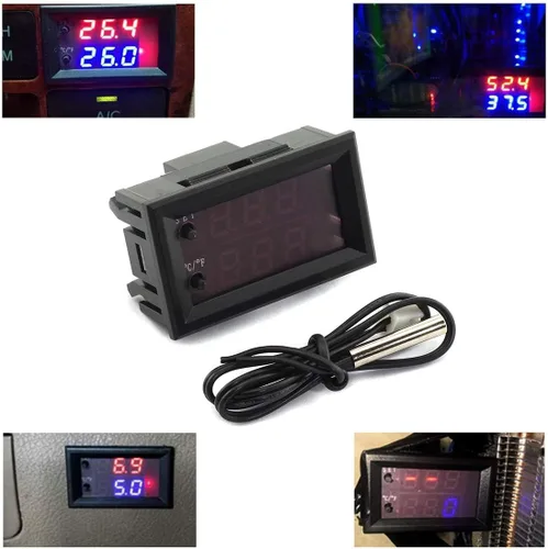 Miniatura 6 de DZS Elec Controlador de temperatura -50 a 110 Celsius (-58 a 230 F) DC 12V Módulo de interruptor de control de termostato programable