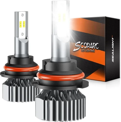 Miniatura 11 de SEALIGHT Bombilla antiniebla 9005, paquete combinado, blanco superbrillante de 6500 K, instalación Plug and Play, diseño sin ventilador, luces