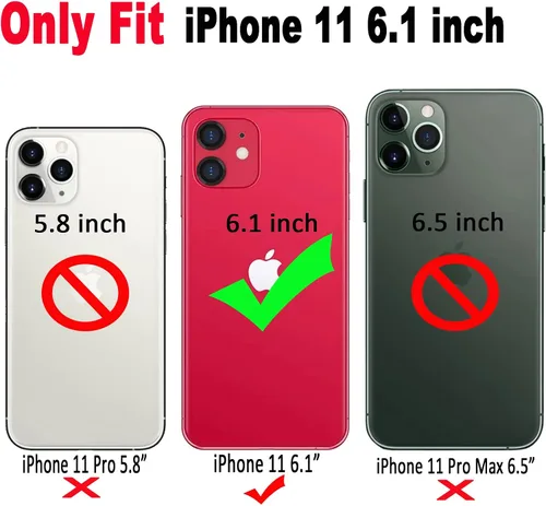 Miniatura 3 de Qokey Funda compatible con iPhone 11 de 6.1 pulgadas, bonito diseño de flores para niñas y mujeres, patrón de conchas de cristal brillante