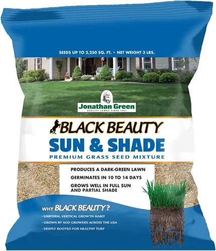 Miniatura 7 de Jonathan Green (12004) Black Beauty Sun & Shade - Semilla de césped de temporada fría (15 libras)