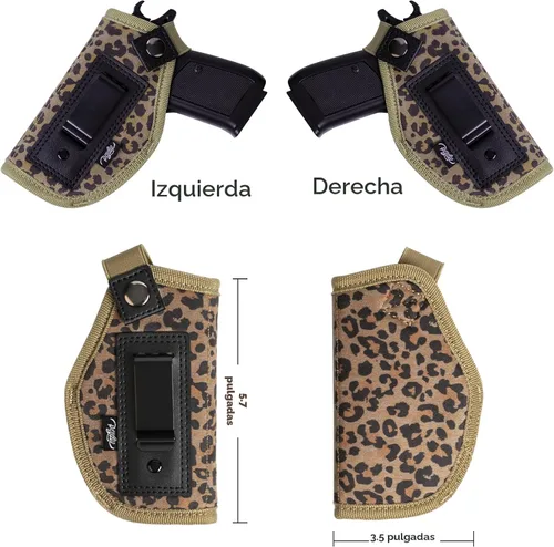 Miniatura 7 de Funda para pistola para mujer, funda de transporte oculta para pistolas universal IWB para Glock 19 26 43 Springfie XD LC9 y pistolas similares