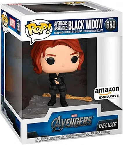 Miniatura 3 de Funko Pop! Deluxe Marvel: Avengers Assemble Series - Black Widow, exclusivo de Amazon, figura 5 de 6
