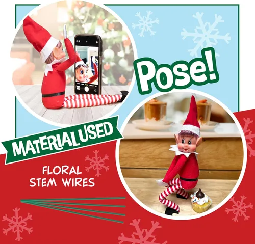 Miniatura 5 de SCS Direct Elf Upgrade Kit completo de bricolaje - Pose, cuelga, dobla tu elfo de Navidad - Todo lo que necesitas para hacer que tu muñeca