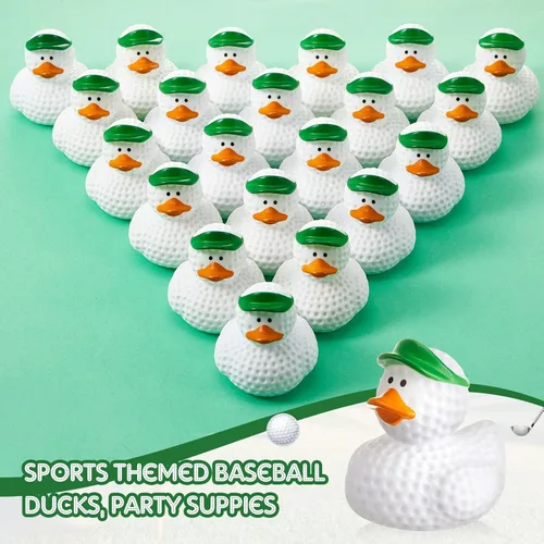 Miniatura 5 de Deekin Patos de goma de 2 pulgadas, recuerdos de fiesta deportiva a granel para eventos de equipo, suministros de fiesta de cumpleaños, regalo