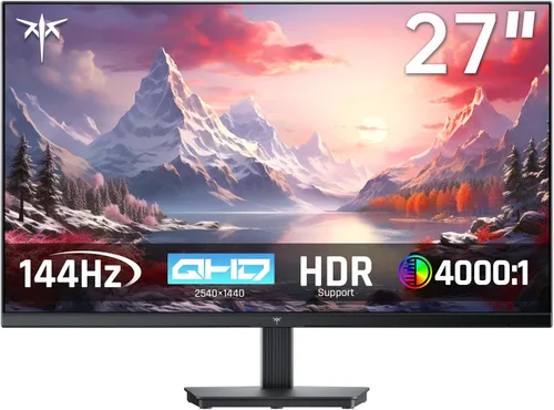 Miniatura 16 de KTC Monitor de juegos de 27 pulgadas 1440p 170Hz, 2K QHD 1ms GTG Fast IPS, HDR, HDMI/USB C/DP, FreeSync y G-Sync, ajustable en giro, inclinación