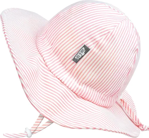 Miniatura 18 de JAN & JUL Sombrero de sol de algodón UPF 50+ con ala ancha para niñas pequeñas