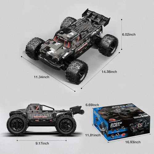 Miniatura 6 de Auto RC rápido sin escobillas 1/12 para adultos, 4WD eléctrico todoterreno RC Monster Truck, 60KM/H de alta velocidad RC coche con Hobbywing ESC