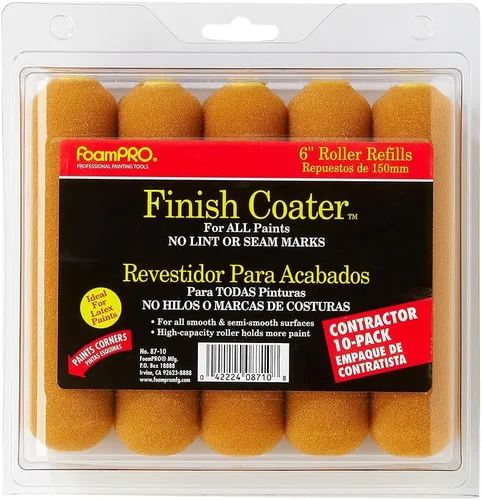 Miniatura 5 de FoamPRO 87-5 repuestos de rodillo de pintura de espuma, 6 pulgadas (paquete de 5)