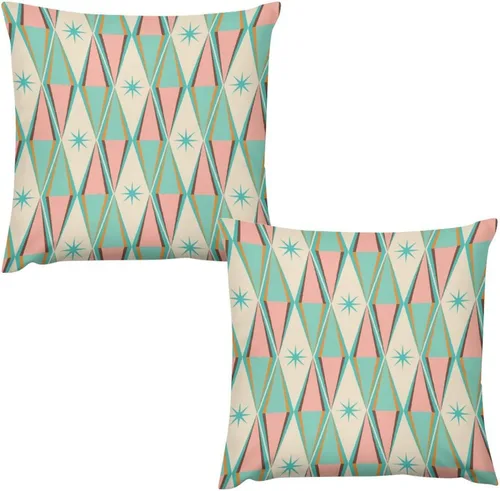 Miniatura 37 de Juego de 2 fundas de almohada florales retro de los años 70, Groovy Funky Hippie Flor Naranja Estética Boho Fundas de Almohada de 16 x 16 pulgadas