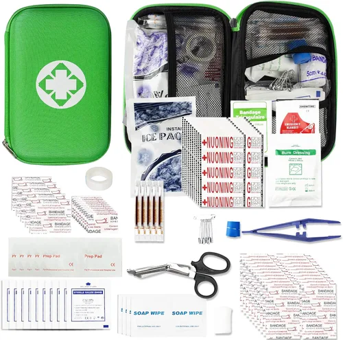 275 kits de primeros auxilios de viaje para artículos de preparación de emergencia de automóvil, artículos esenciales para accidentes urgentes,