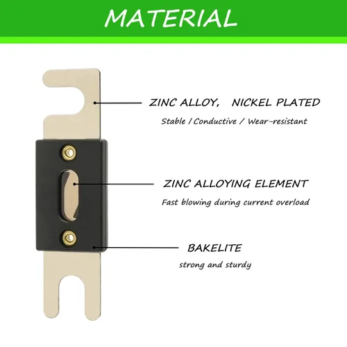 Miniatura 5 de Soporte de fusible ANL 150A calibre 0/2/4 AWG en línea con fusible de 150 amperios