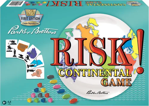 Miniatura 2 de Riesgo. Reproducción del clásico juego de mesa de 1959 primera edición, ninguno , Multicolor Original Artwork and Components, Winning Moves