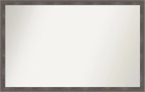 Miniatura 506 de Amanti Art Espejo personalizado, espejo de baño gris plomo a rayas, espejo de pared o espejo de tocador de baño sobre el fregadero