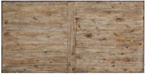 Miniatura 4 de Flexsteel Mesa de centro rectangular marrón claro con marco de metal y cabezales de pernos expuestos
