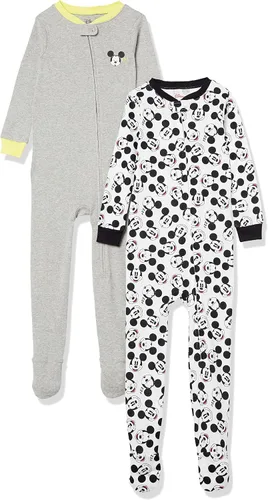 Miniatura 13 de Amazon Essentials Disney Marvel Star Wars - Pijama unisex de algodón con pies para bebés y niños pequeños, paquete múltiple