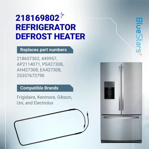 Miniatura 3 de BlueStars 218169802 Reemplazo del calentador de descongelación para refrigerador, compatible con refrigeradores Frigidaire & Kenmore, sustituye a